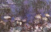 Claude Monet Waterlilies(Green Reflections) (mk09) oil painting reproduction